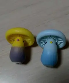 【匿名配送】キノコインコ フィギュア オカメとセキセイ カプセルトイ