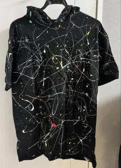 NEWTRAL TOKYO ペイント半袖パーカー