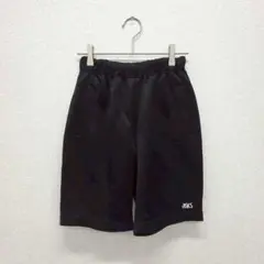 アシックス ハーフパンツ ショートパンツ 短パン ジャージ 黒 S スポーツ