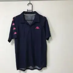 Kappa ネイビー ピンクシャツ