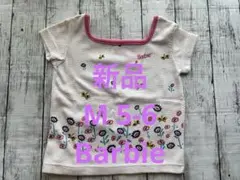 新品⭐️Barbie バービー　カットソーM 5/6★kba668