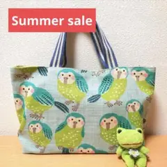 カカポさん(水色) チビトートバッグ ハンドメイド
