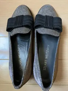 未使用　STUART WEITZMAN リボン付きフラットシューズ