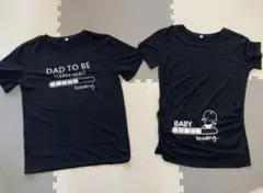マタニティフォト　お揃い Tシャツ　男女　ペア
