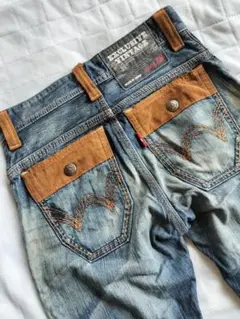 送料込み★EDWIN　エドウィン433XVS　ダメ－ジデニム日本製　size28