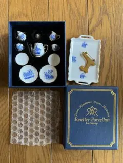 Reutter Porzellanポーセリンミニチュアサイズ　ティーセットドイツ