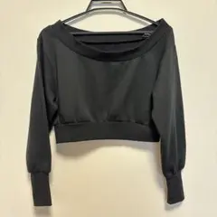 GRL ブラック オフショルダー トップス Fサイズ