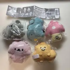 うんこわんこ ぬいぐるみマスコット 全5種コンプリートセット