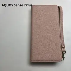 AQUOS Sense7 Plus 手帳型ケース　ピンク
