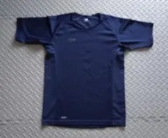 【美品】new balance サッカープラクティスシャツ 紺M