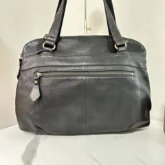 【美品】Dakota ダコタ 本革 トートバッグ 黒 ロゴ入り