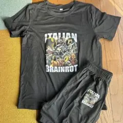 イタリアンブレインロット Tシャツ 160 上下セット ハーフパンツ 黒