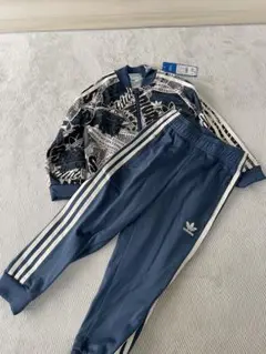 （新品）adidas ジャージセット 110cm ネイビー