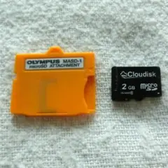 xDピクチャーカードの代用 完動 Olympus MASD-1、2GBカード付