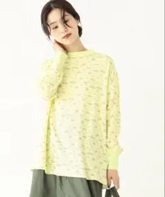 BEAMS BOY / フラワー ワッフル ロングスリーブ カットソー