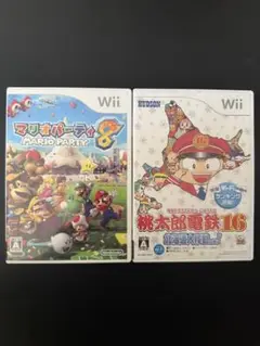 マリオパーティ8 & 桃太郎電鉄16 Wiiソフト 2本セット