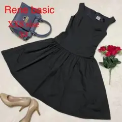 125 Rene basic/ルネベーシック ワンピース 32 黒 ノースリーブ