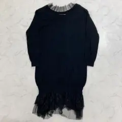 MOSCHINO カシミヤ混 レース ニットワンピース 40