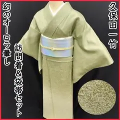 ⬛︎タイムSALE⬛︎ ⑤最高級品　夏牛首　訪問着　単衣　証紙有り 新品　極美品 ウール(単衣)着物（葡萄（シロ）） SAK-WKM20181117 | さく研究