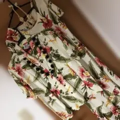 TWO PALMS ★夫婦セット★アロハシャツ LMワンピースLネックレス付き