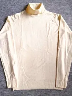 JOHN SMEDLEY ジョンスメドレー 30G タートルネック オフホワイト