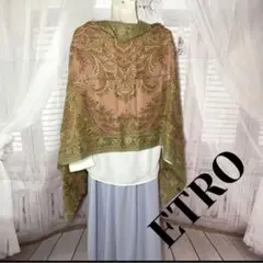 エトロ ETRO ペイズリー柄 大判ストール ショール