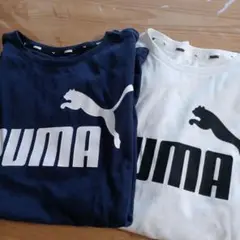 PUMA Tシャツ 160サイズ ネイビー ホワイト セット