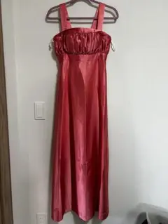 DressBlack ロングドレス　サーモンピンク　9号　演奏会