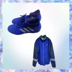【2点セット】アディダス adidas ナイロンジャケット スパイク 送料無料