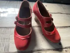 【美品・希少】Antonio García 赤スエード×エナメル 23.5cm