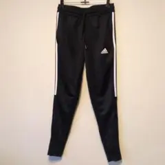 美品✨️　adidas　アディダス　ジャージ　ブラック　XS　裾チャック