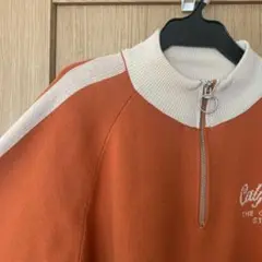 ハーフZIPラインニットプルオーバー