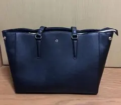 Honeys スカラップトートバッグ ブラック