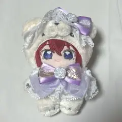 ぬい服 いつぬい ぬいぐるみ用 リボン ヘッドドレス 紫