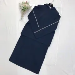 Theory 2021ss フーディパーカー ペンシルスカート ネイビー L