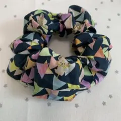 No.549ユキエモン♡フラッグスター♡ふわっとシュシュ