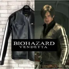 バイオハザード6　レオン　レザージャケット　公式　Mサイズ　ゴリラ 何でこの革ジャンを選んだか？ VANSON DJCB③ バイオハザードの