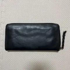 ブラックレザー長財布