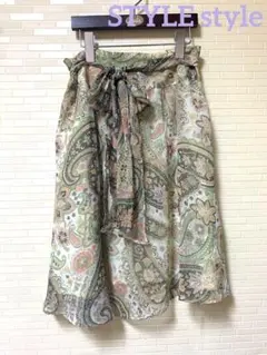 STYLE style【完売商品】ペイズリー柄スカート　アシンメトリー