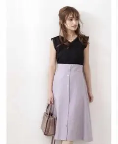 【美品】プロポーションボディドレッシング ノースリーブワンピース サイズM