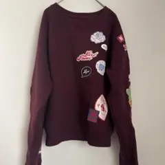 AÉROPOSTALE バーガンディ パッチ付き XL
