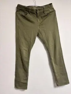 GLOBAL WORK スキニーパンツ L オリーブ