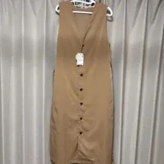 ロペピクニック　ジレジャンパースカート　キャメル38