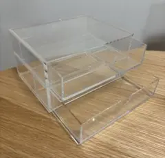 無印良品　アクリルケース2段