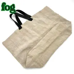 fog リネン持ち手革Bigトートバッグ