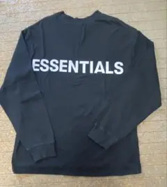 ESSENTIALS ブラック ロングスリーブ Tシャツ　LL