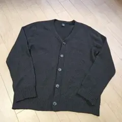 カーディガン　メンズS　黒
