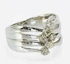 鑑別書付 ダイヤモンドピアス 新品 0.4ct 11号