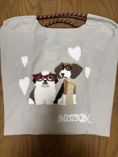 MIZIKIN 犬刺繍 エコバッグ