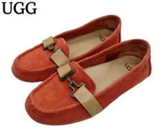 UGG アグ エーベン ドライビングシューズ モカシン オレンジ 22cm